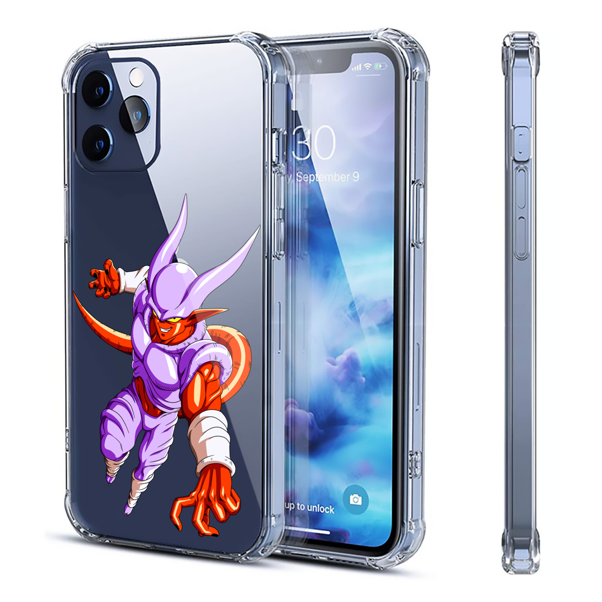 （画像用） ドラゴンボール ジャネンバ DRAGON BALL Janemba 【iPhone 12シリーズ対応】透明スマホケース（クリアソフトケース）